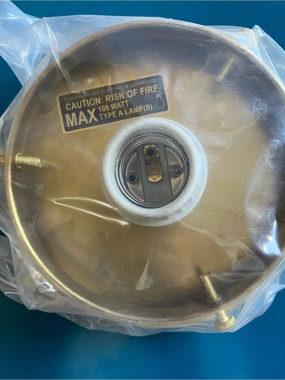 Ceiling light fixture, new
